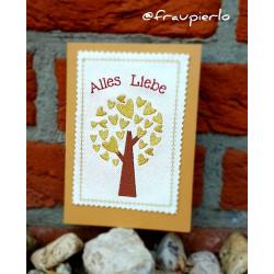 ITH - Postkarte Alles Liebe Herzbaum